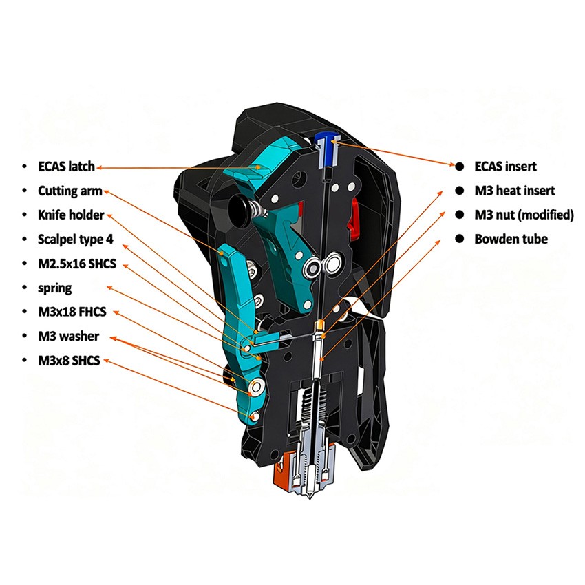 For VORON 3D Printer Stealthburner Extruder Head Kit FilamATrix Module