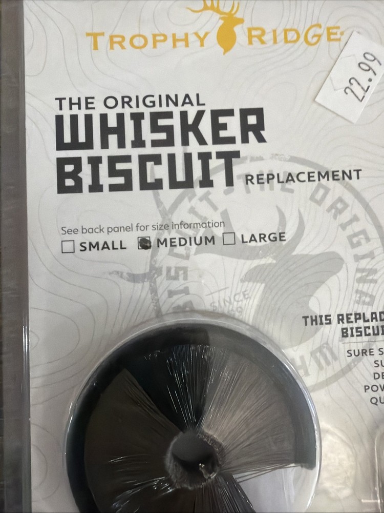 Trophy Ridge Whisker Biscuit Medium Replacement Black #12233 ARBM