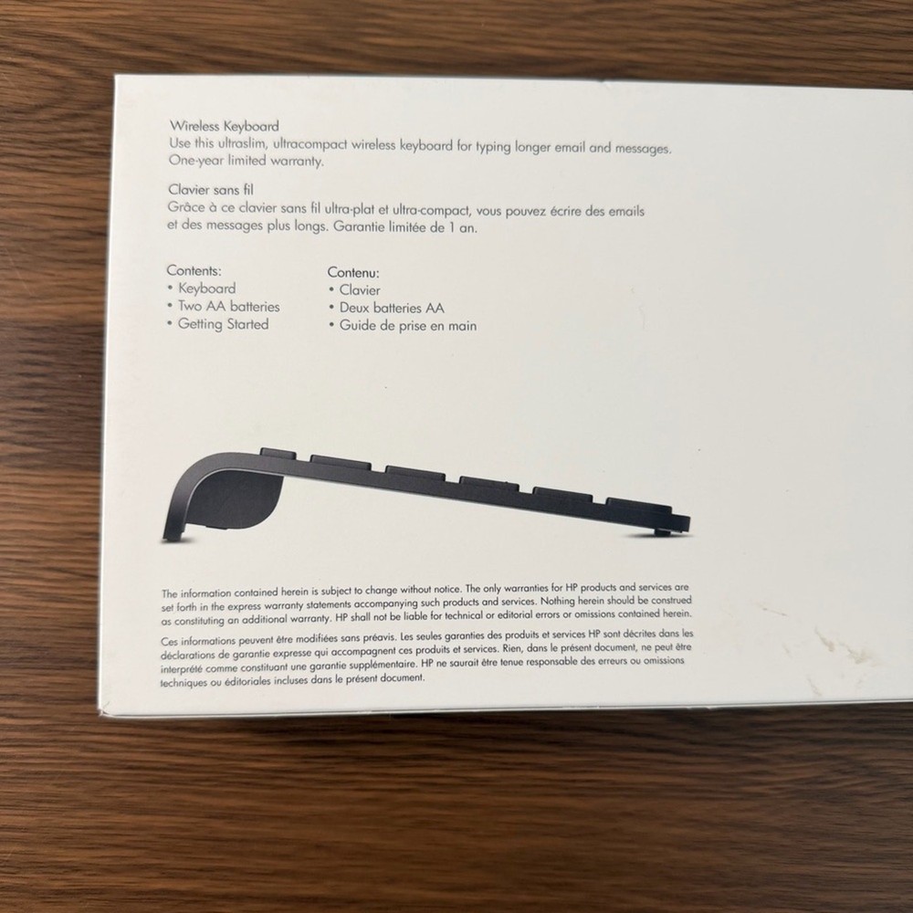 HP Bluetooth Wireless Keyboard New in Box