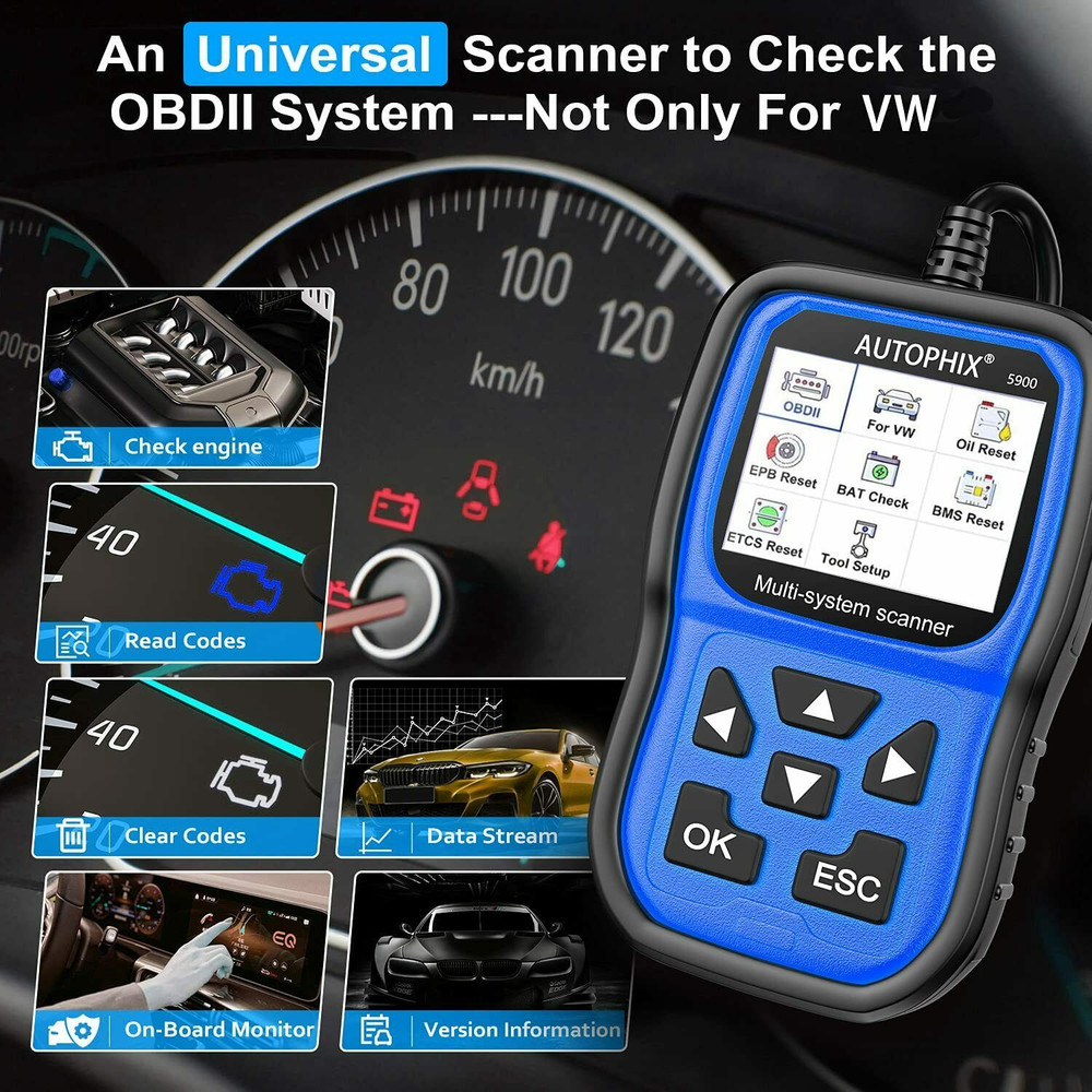 AUTOPHIX 5600 Diagnostic Scan Tool Code OBD2 Scanner ABS EPB TPMS SAS Oil Reset