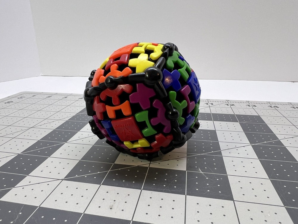 Meffert's Gear Ball Rubik's Cube Type Puzzle Brain Teaser Multi Color