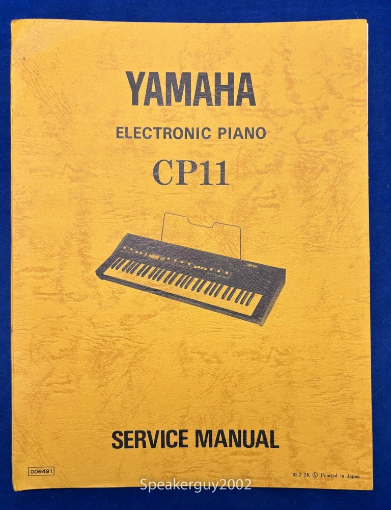 Original Yamaha CP11 Electronic Piano Service Manual