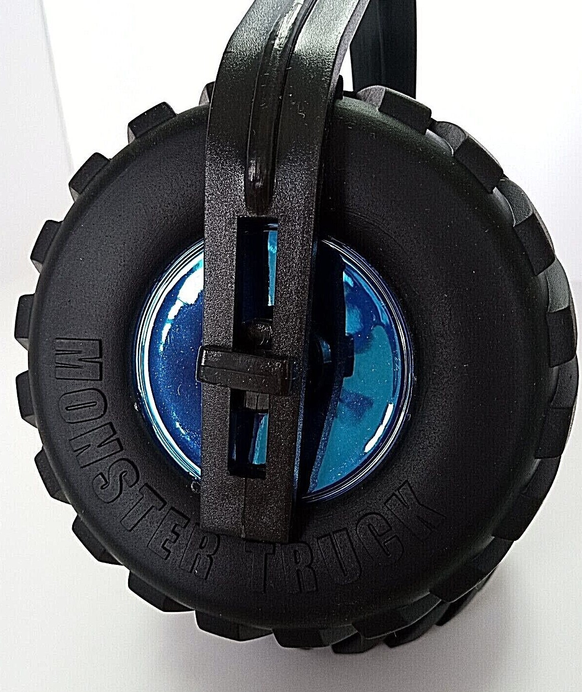 Kids Monster Truck Earmuffs W/Chrome Wheels Monster Jam Style SHIPS FREE