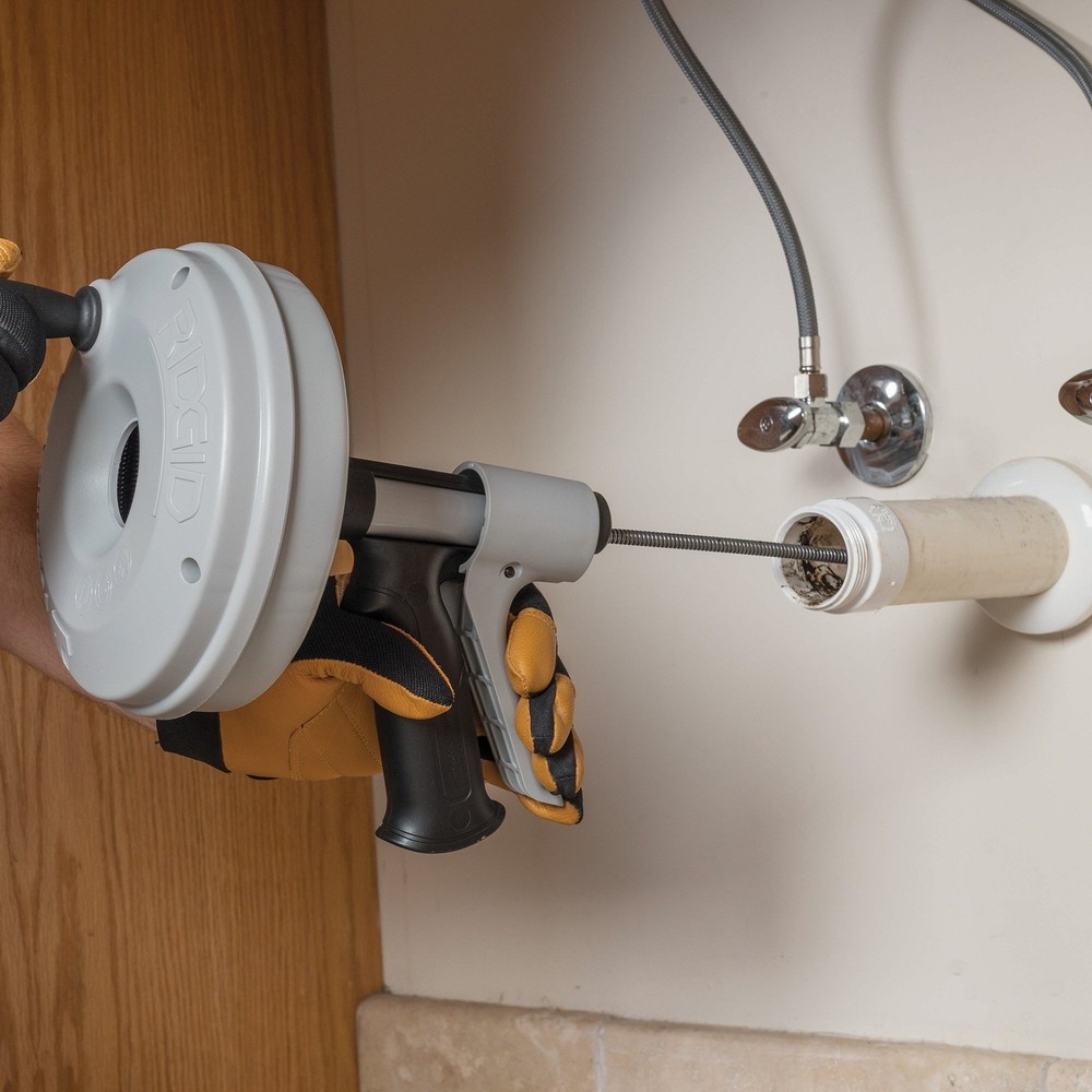 RIDGID 57038 Drain Cleaner, No Size, Kwik Spin+ / Gray