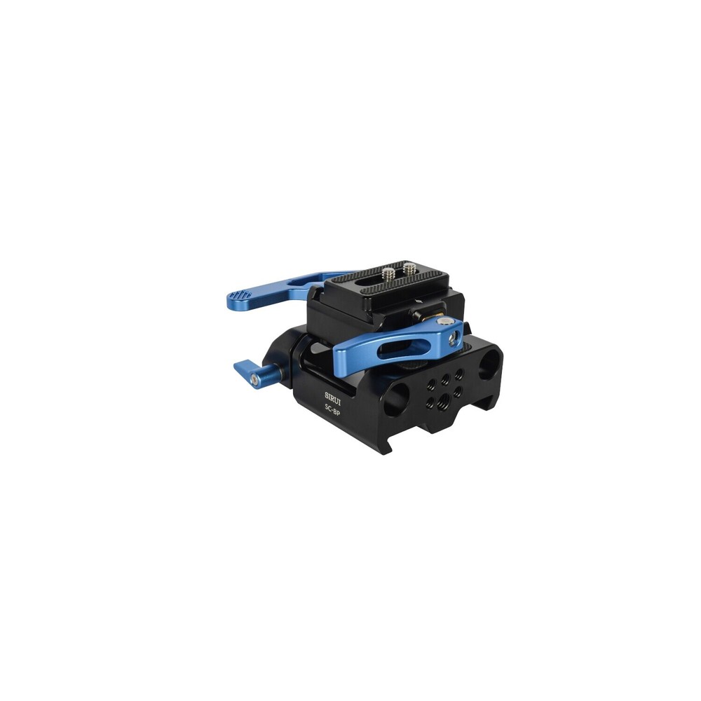 Sirui SC-BPS Universal Quick Release Baseplate with Dual 15mm Rod Clamp Kit