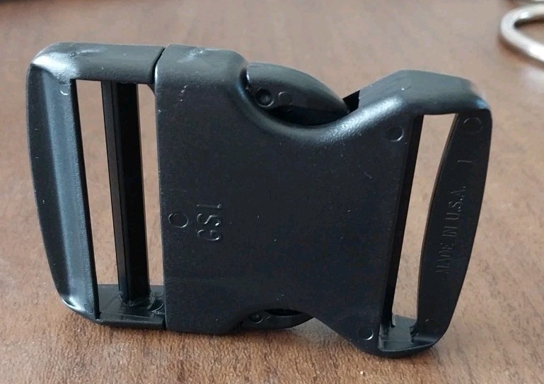 2" Black Plastic Side Release Buckle