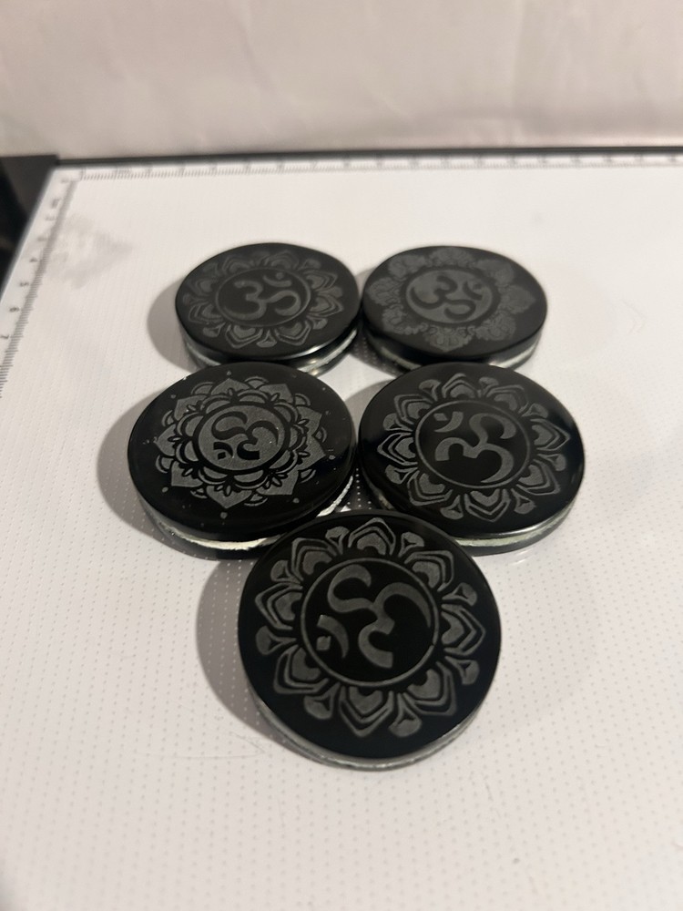 Mexican Obsidian Black Flat Stone