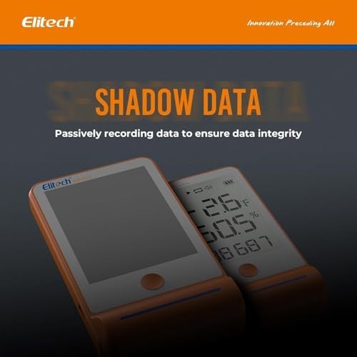 Elitech Bluetooth Thermometer Data Logger Temperature with Shadow Data 100000