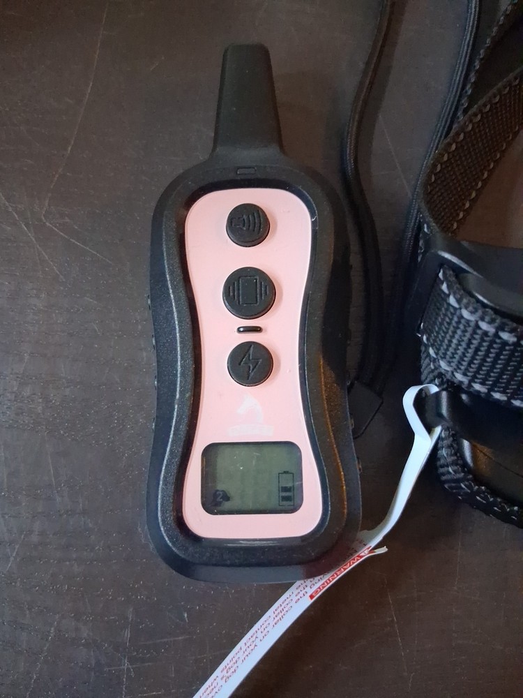 2 Dog Electric Shock Collars & Remote Set - Includes Charging Cable - No Refunds