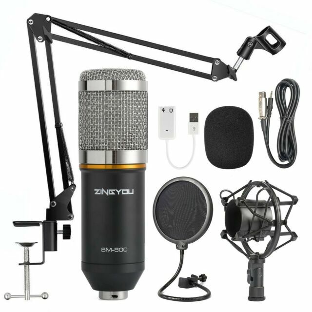Music Recording Equipment Home Studio Package Bundle Professional Broadcast Set