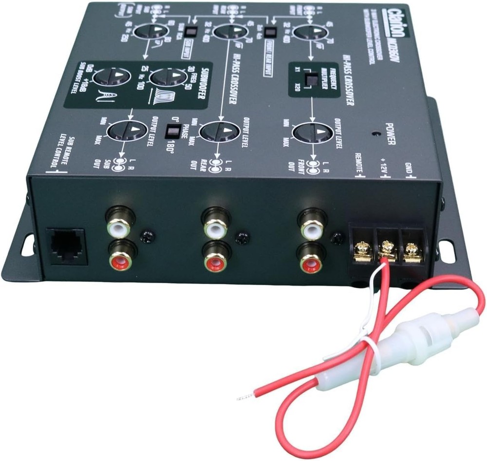 Mobile Electronics Mcd360 3 Way 6 Channel Electronic Crossover with Subwoofer...