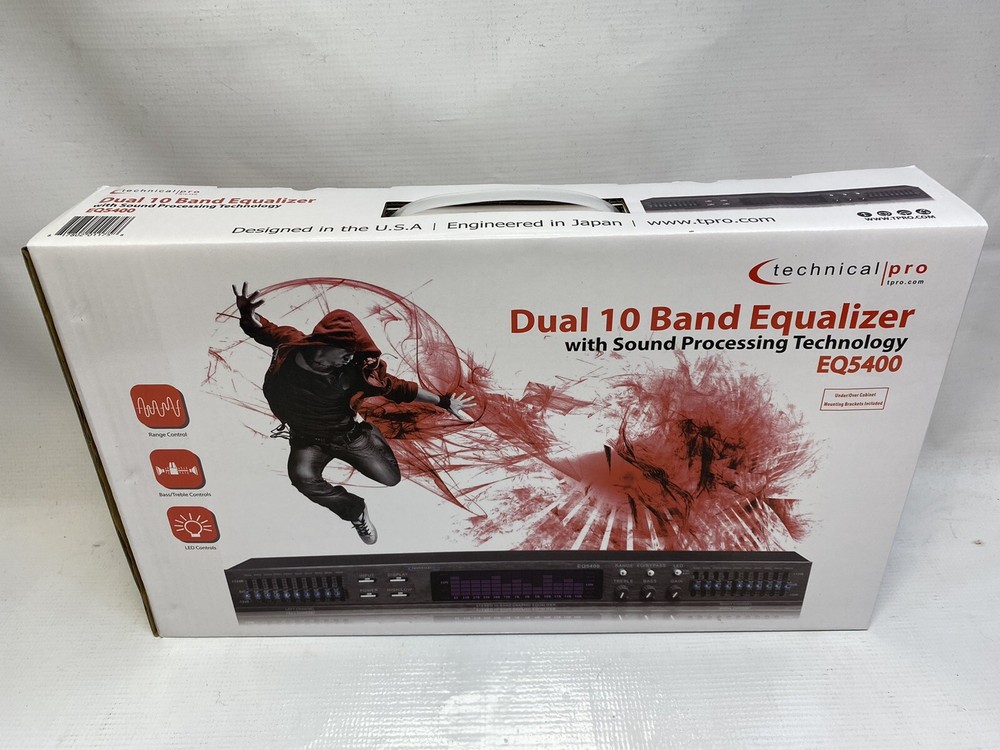 Technical Pro EQ5400 Dual 10-Band Equalizer