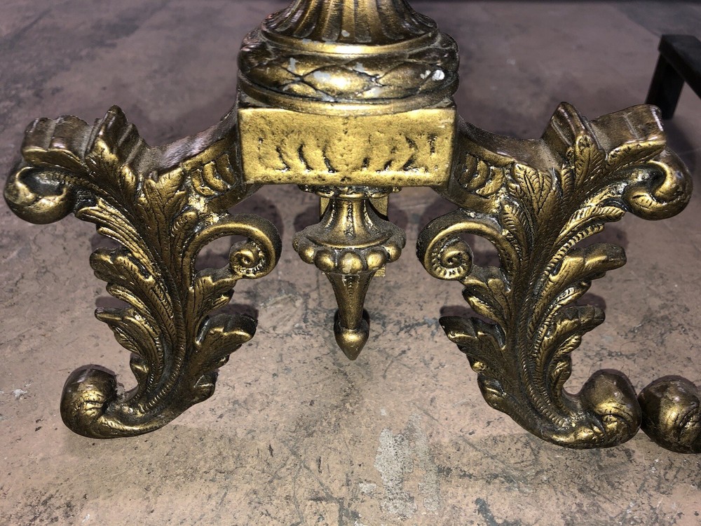 Antique Andirons Urn Form