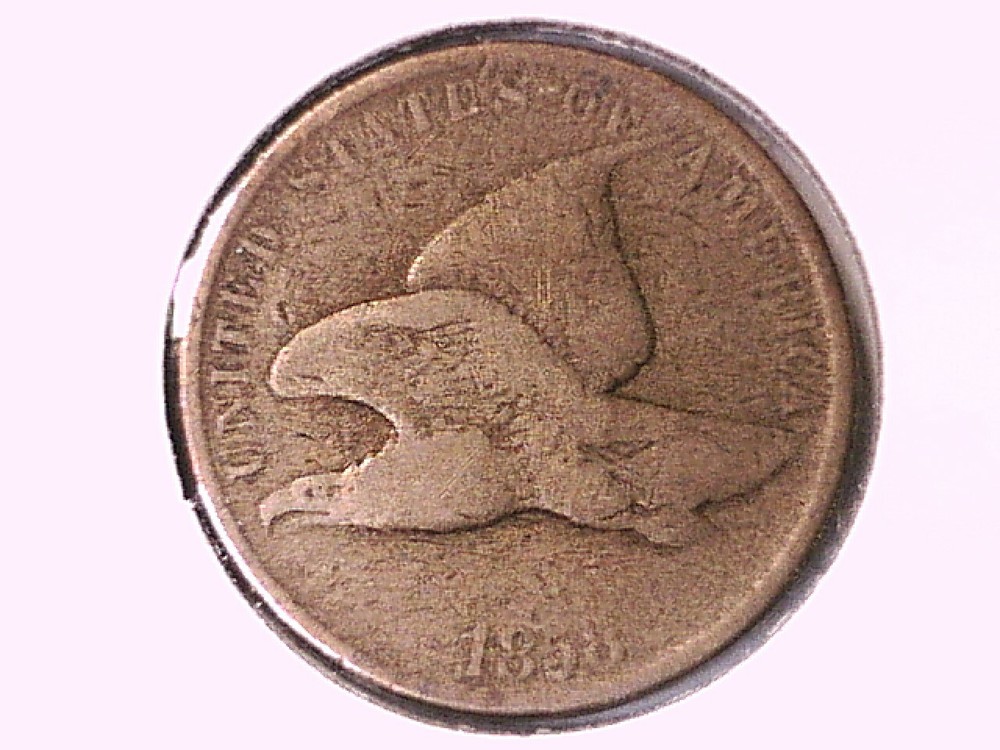 1858 Flying Eagle Cent Genuine Raw Ungraded 00225