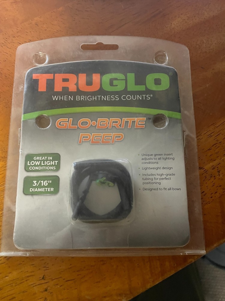 Truglo Globrite 3/16" Peep - New