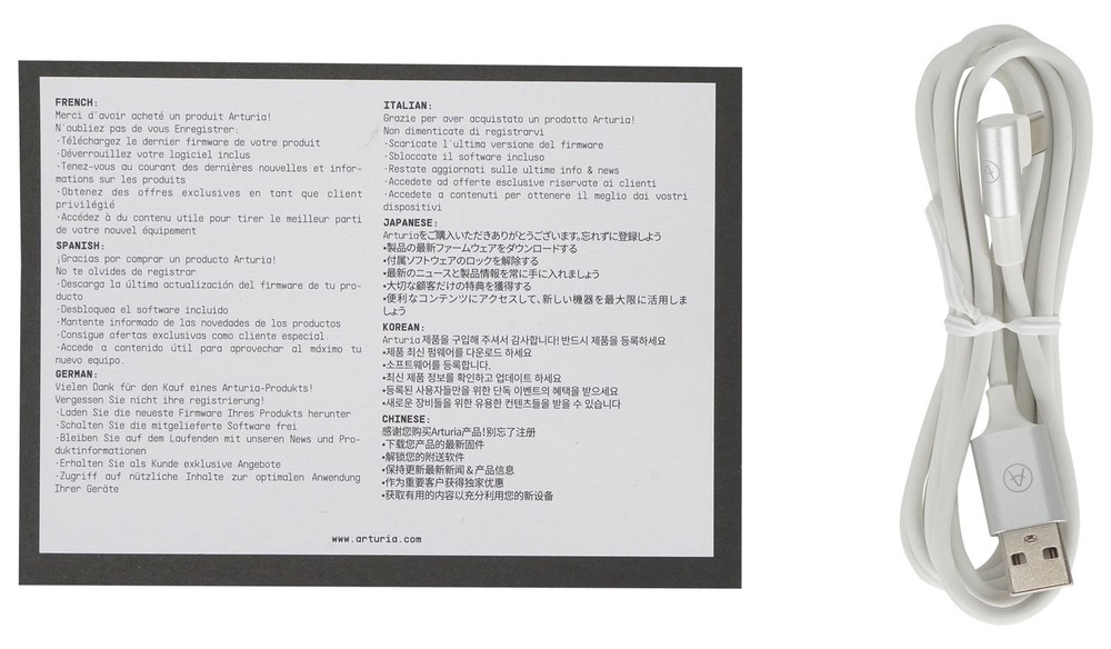 Arturia MICROLAB MK3 White 25-Key MIDI USB Keyboard Controller+Pro Software+Case