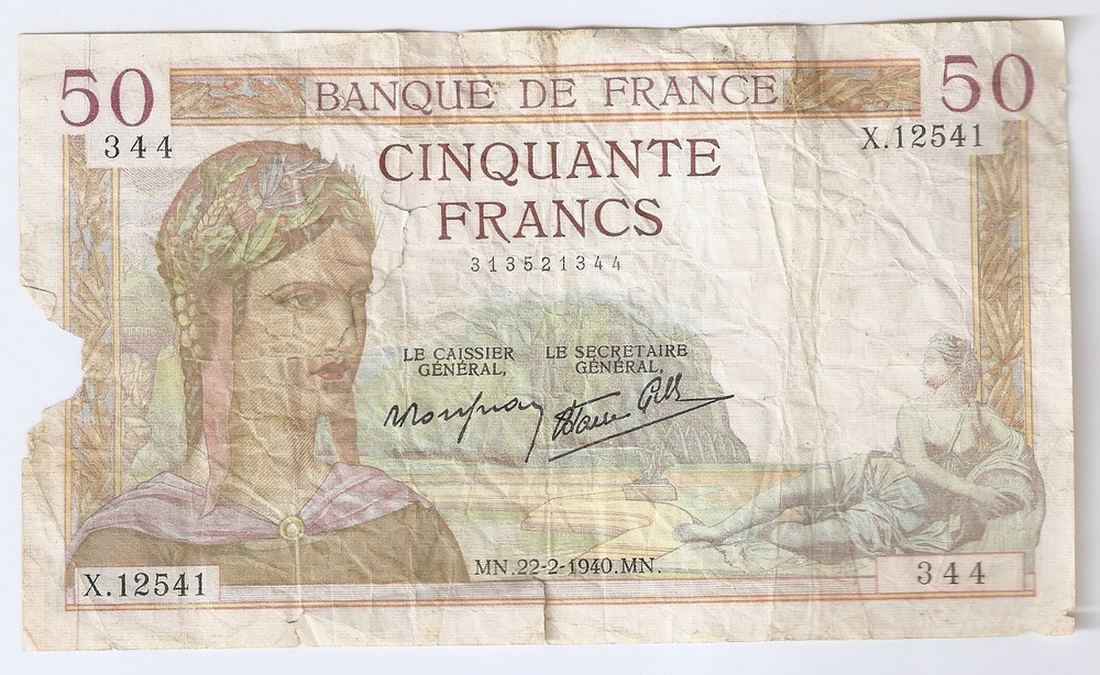 France 50 Francs 1940