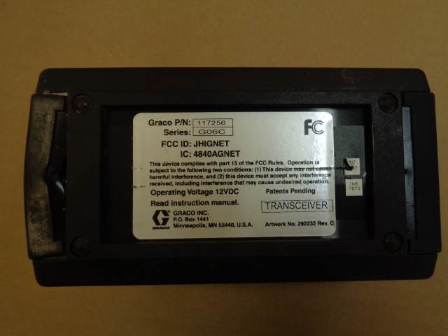 Graco Matrix 117256 Transceiver for Total Fluid Management System