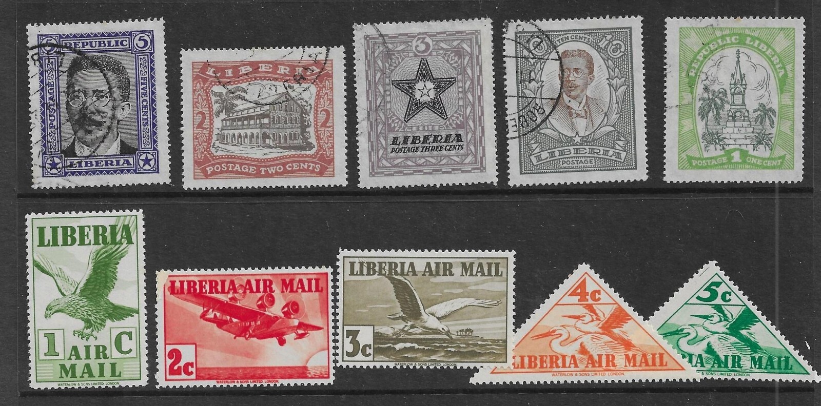 Liberia Earlier Collection on Pages & Cards