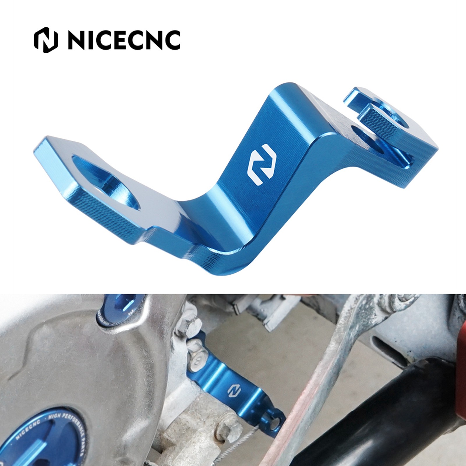 NICECNC Bellcrank Shifter Bracket For YAMAHA RAPTOR YFM 700R 660R 700 660 Blue