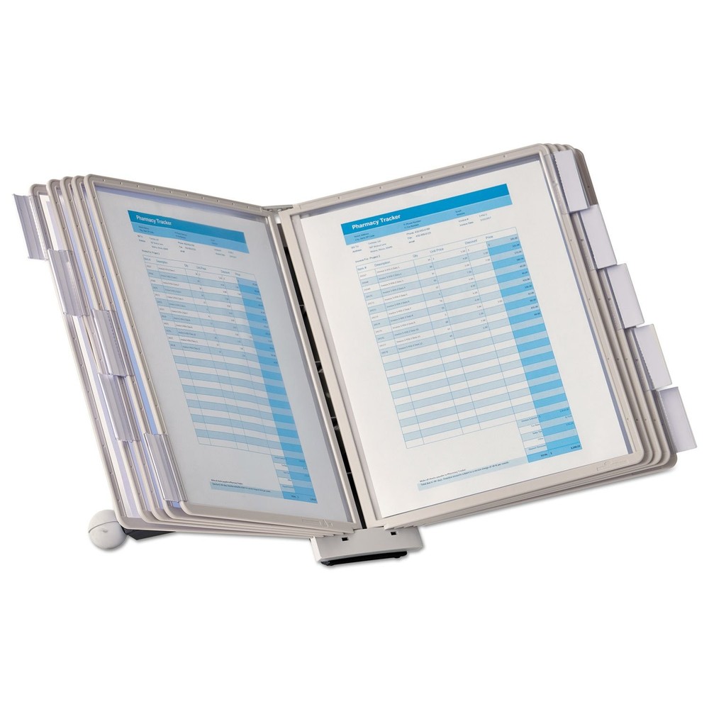 Desktop Reference System with 10 Double-Sided Panels - Letter-Size 8.5" x 11"...