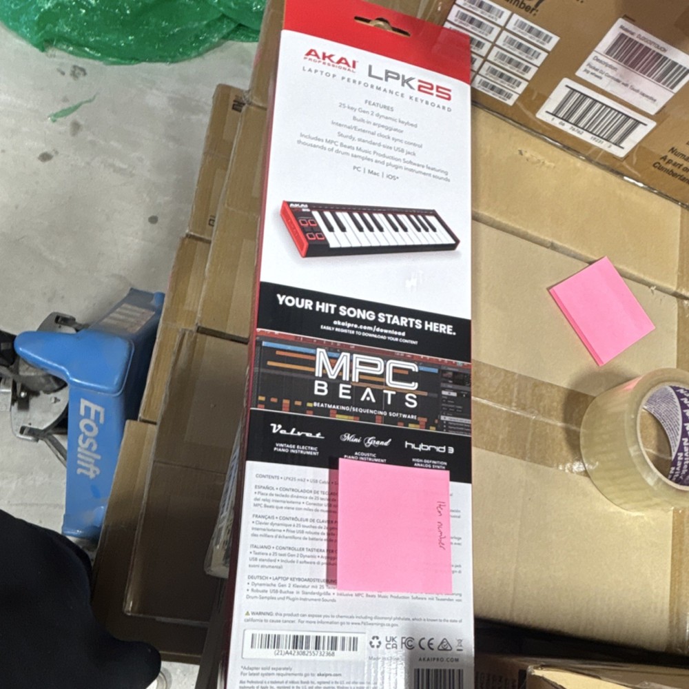 Akai LPK25 Keyboard Controller 25 Synth Keys USB Compatible Software MIDI