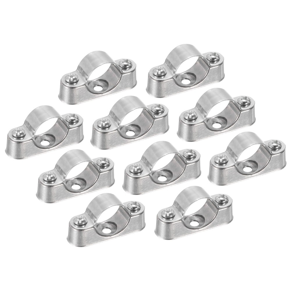 10Set Pipe Support Pipe Bracket Clamp Wall Mount Ceiling Mount for 20mm Pipe