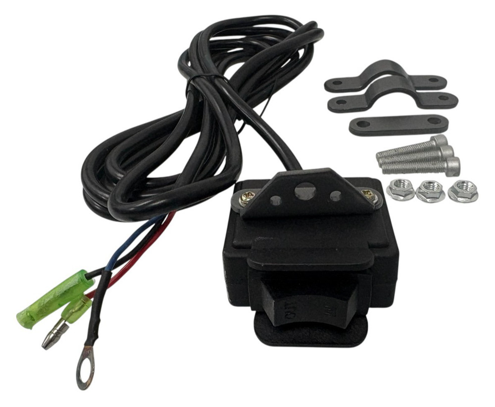 Winch Rocker Thumb Switch with Mounting Bracket Handle Bar Control Switch 12V