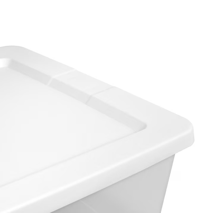 (2 pack) Sterilite 90 Quart Large Storage Bin, Clear Plastic Storage Container w