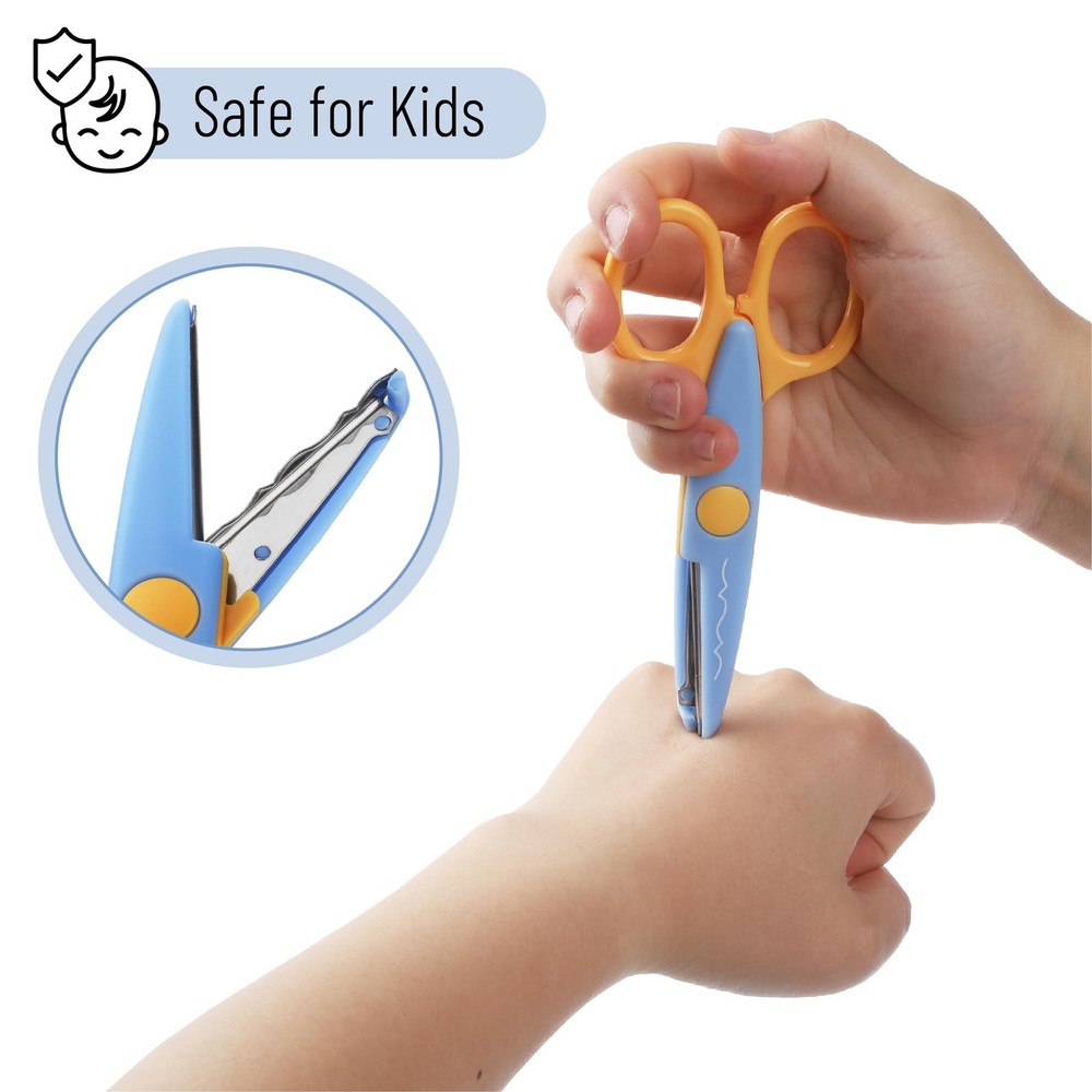 Mr. Pen- Craft Scissors Decorative Edge, 6 Pack, Spring Colors, Zig