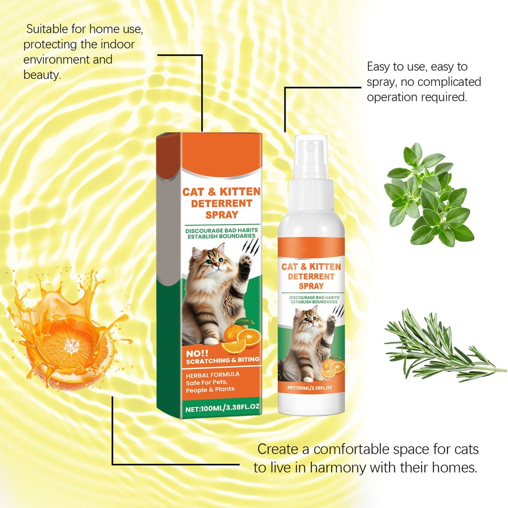Cat Scratch Spray Keep Off Cat Spray 100ml Spray To Keep Cats From Efficient