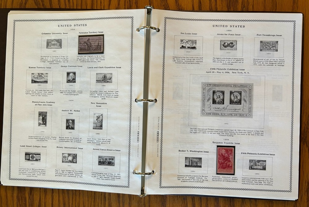 Scott Pony Express United States (US) Stamp Album 50+ Stamps Included 1893-1973