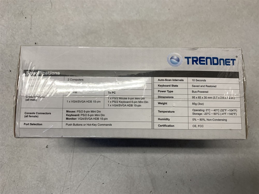 TRENDNET 2-PORT PS/2 KVM SWITCH KIT