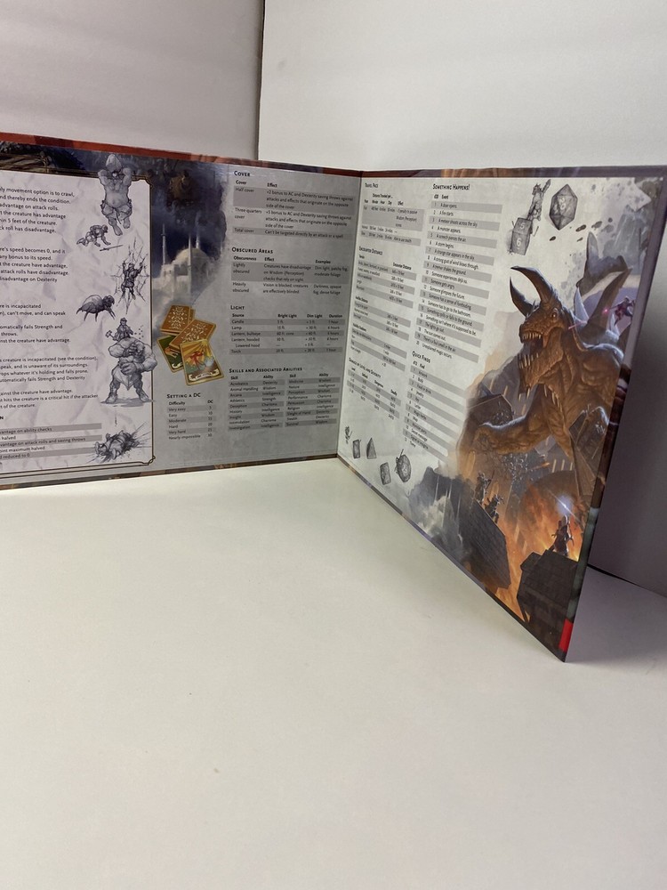 VHTF Dungeons and Dragons Dungeon Master's DM Screen Shield D&D 5th ed 2014