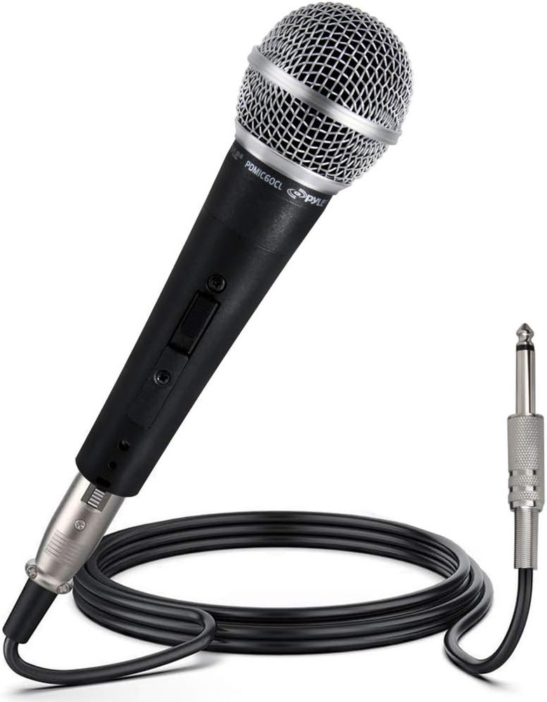 Foldable Tripod Microphone Stand with Professional Dynamic Vocal Microphone