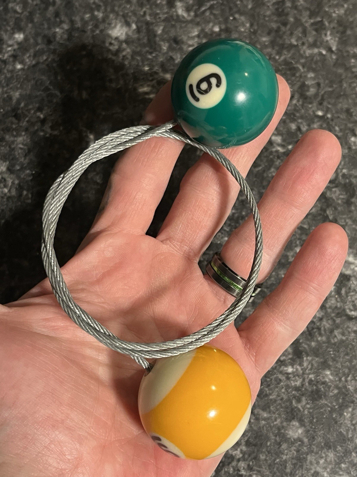 Mini Pool Ball Garrote