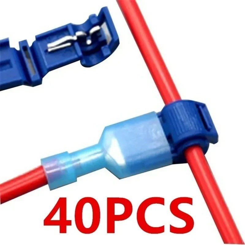 40PCS 20Set Quick Snap Splice Electrical Wire Connectors Crimp Terminals