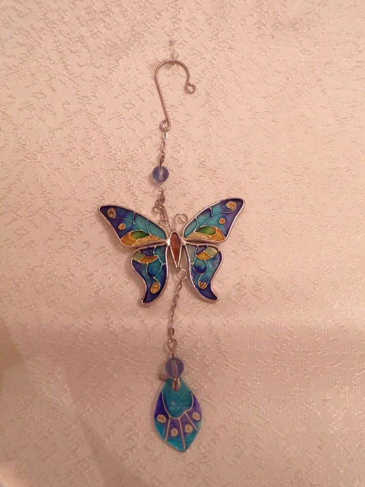Butterfly Suncatcher Blues & Gold