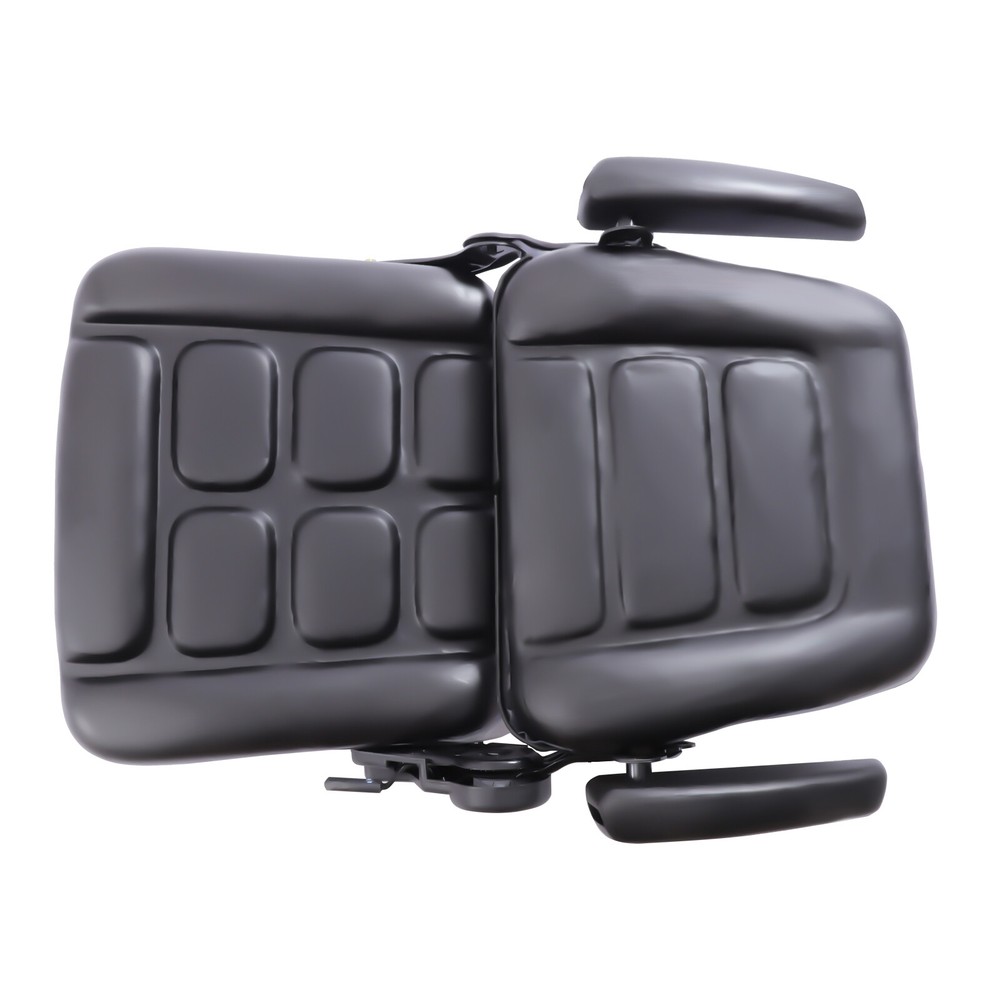 Forklift Seat With Armrest Foldable Tractor Seat With 175°Adjustable Back Angle