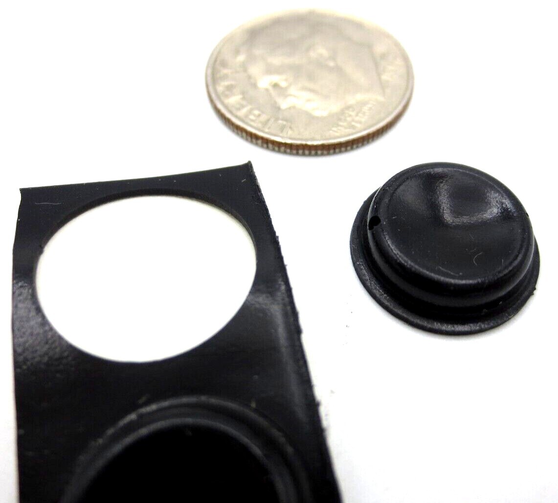 Stick-On Pad Adhesive Backed Bumper Rubber Feet 1/2" Pad 1/8" Tall Rubber Bumpon