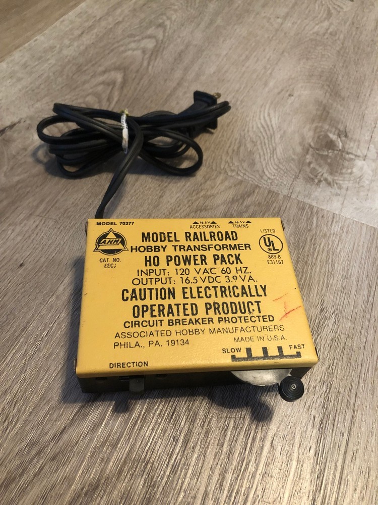 AHM Model 70277 HO Model RR Train Transformer Power Pack Control TESTED