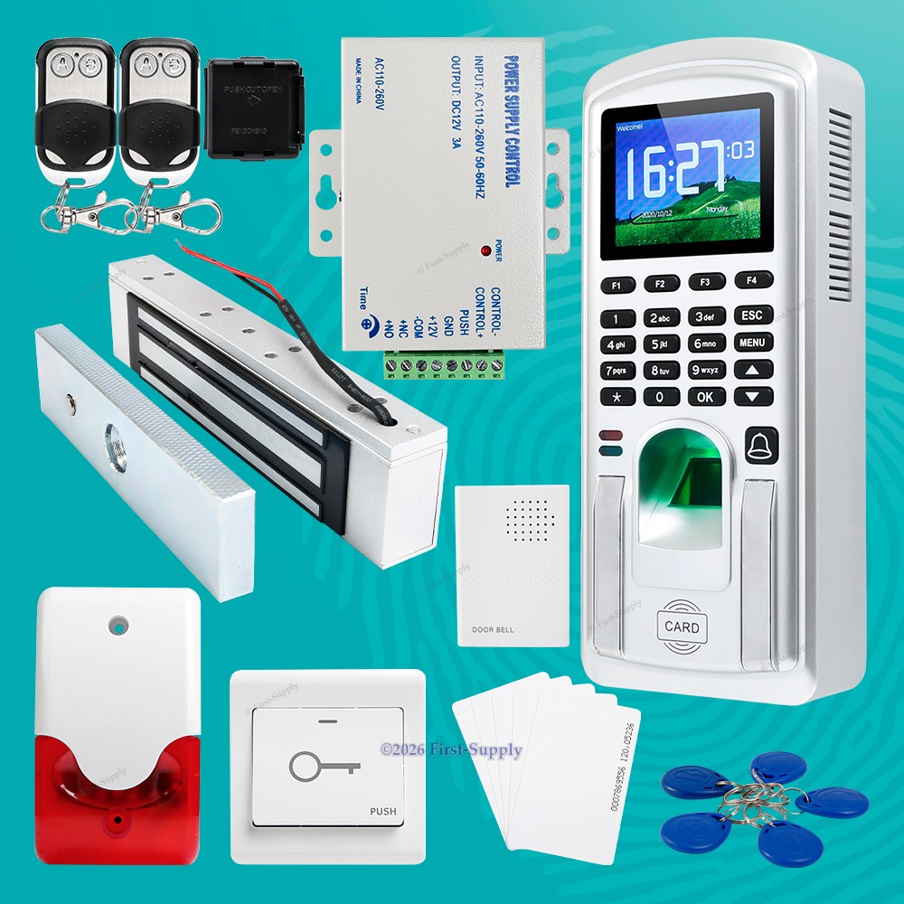 Remote Controlled Fingerprint + RFID Card Access Control System With Lock