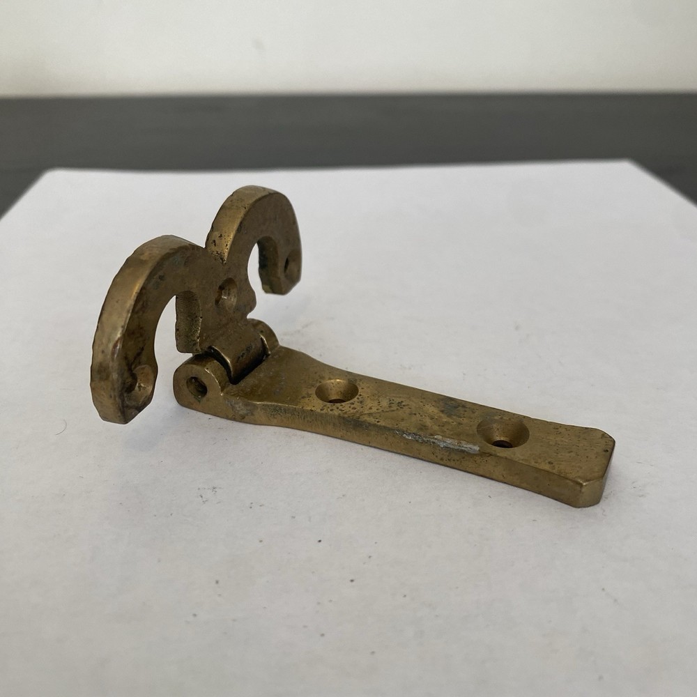 Vintage Brass Ice Box Cabinet Hinge