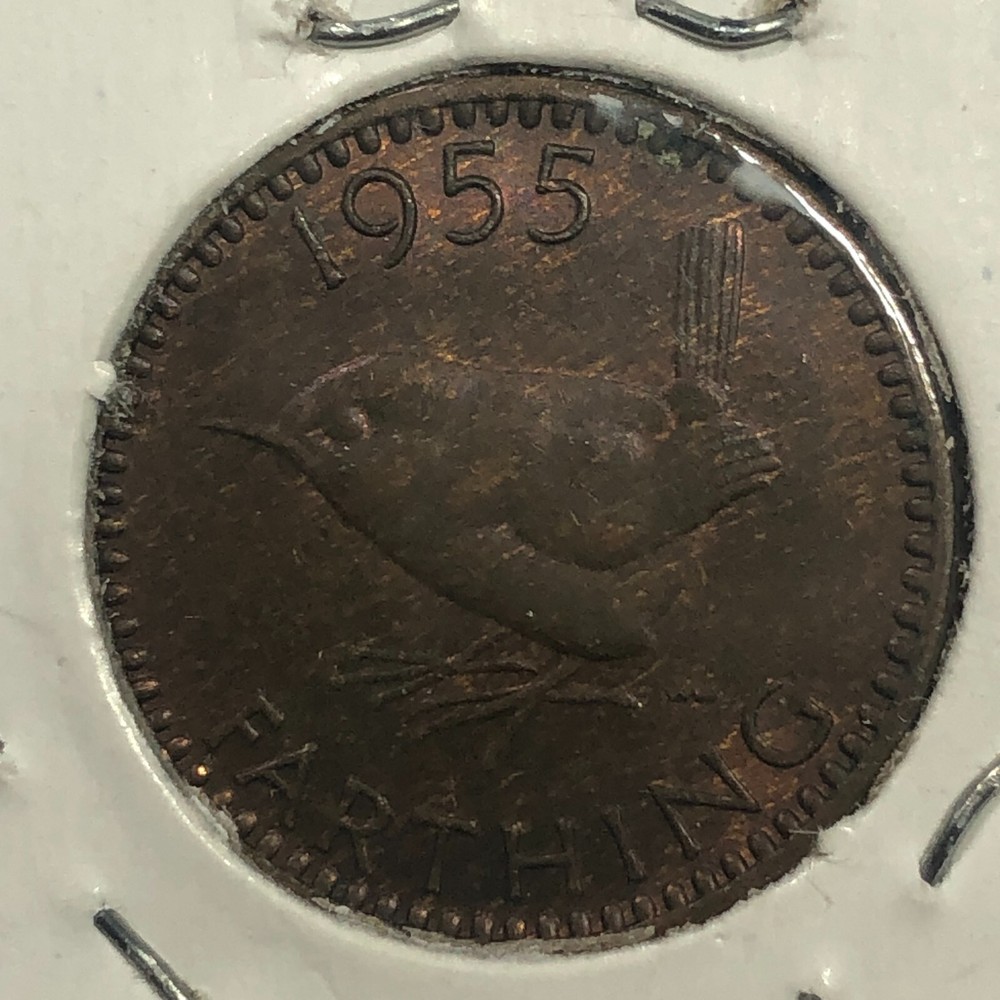 1955 Great Britain Farthing Foreign Coin #2156