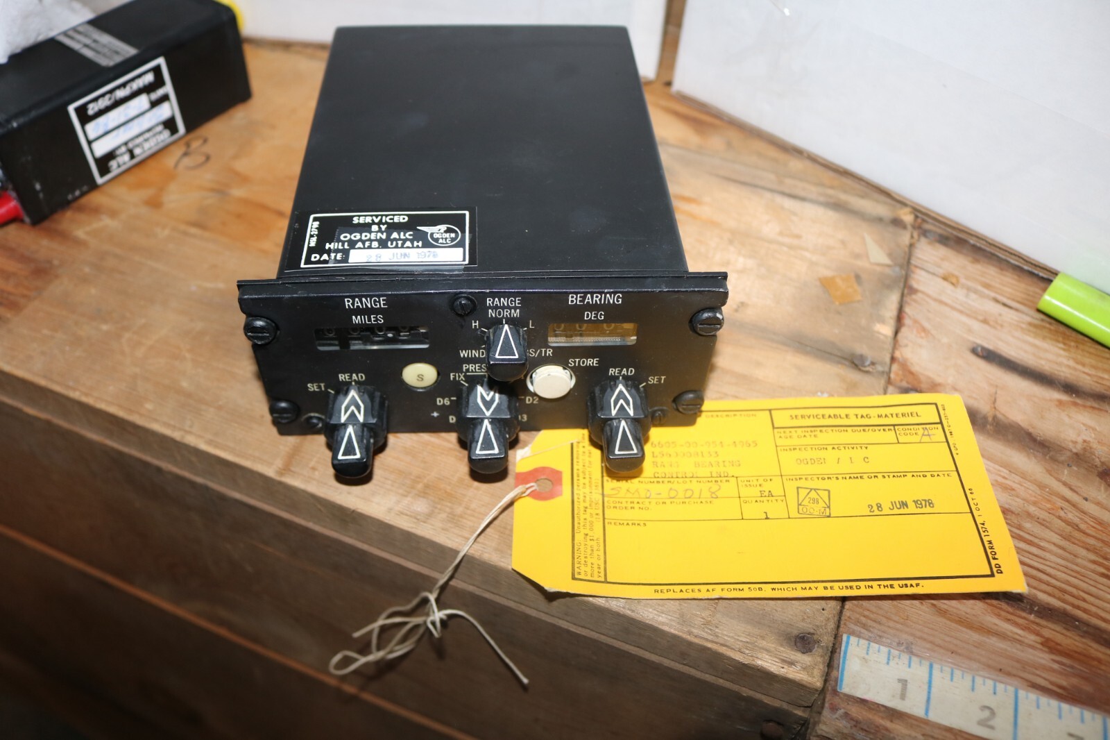 Vintage Vietnam era C-130 C-141 navigational computer control C-3963 ASN-24 (v)