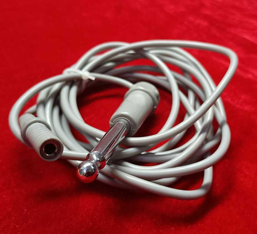 Monopolar Laparoscopic Cable Cord one Side 4mm Female Hole Reusable 3pc