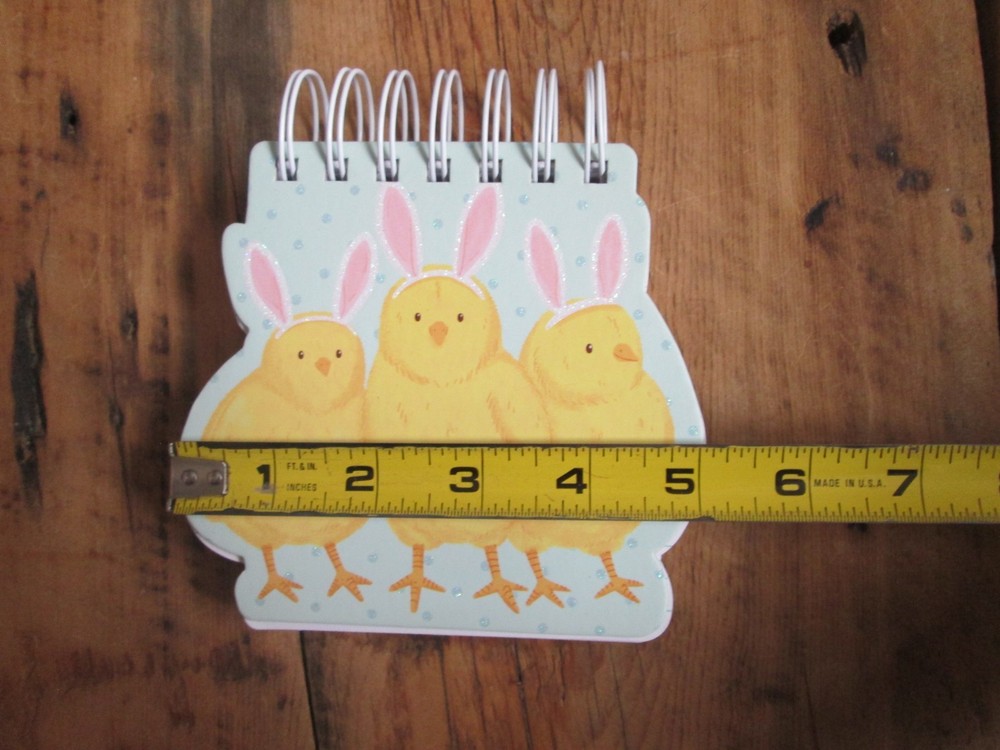NEW Molly & Rex Easter Spiral Bound Note Pad Chicks Bunny Pink Blue Polka Dot