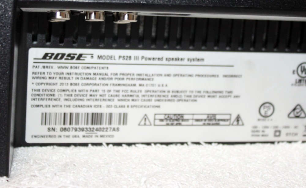 Bose PS28 Powered Subwoofer for AV35 Console System ~ Used ~ Nice ~ Untested