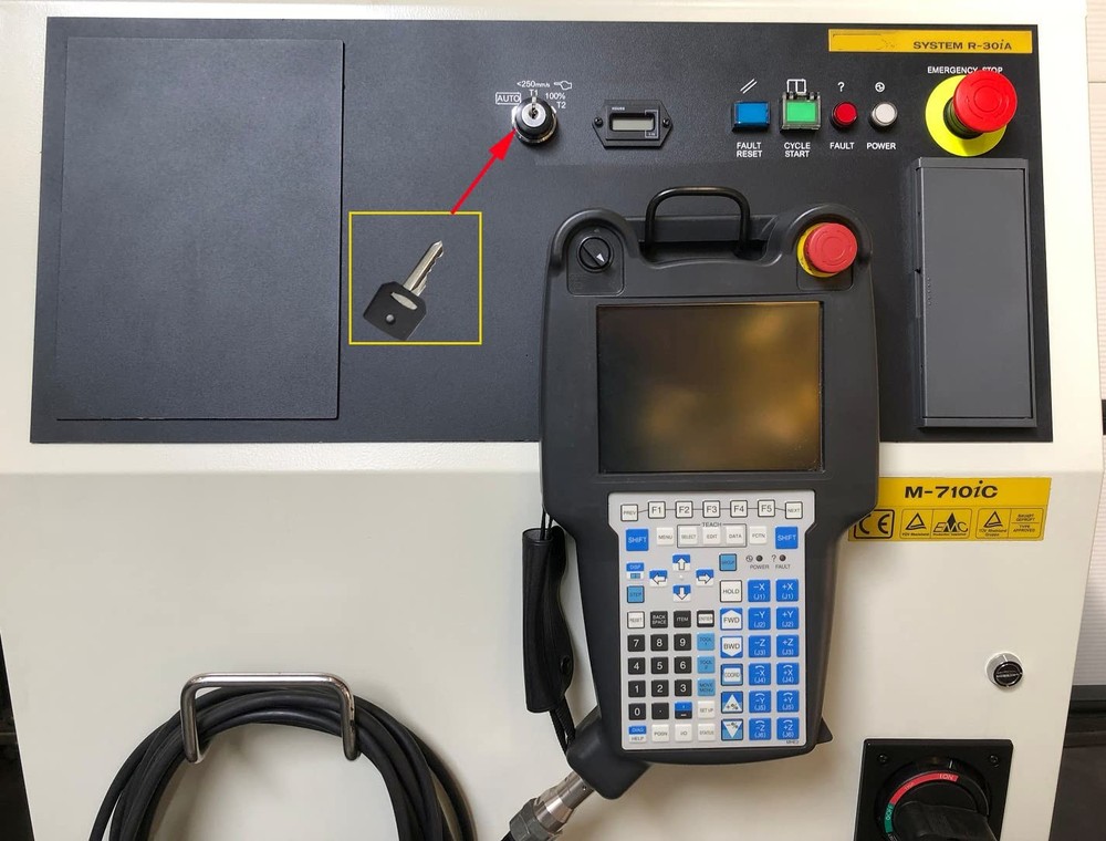 PGFUN 2 Pcs Black Industrial Robot Control Cabinet Mode Select Key