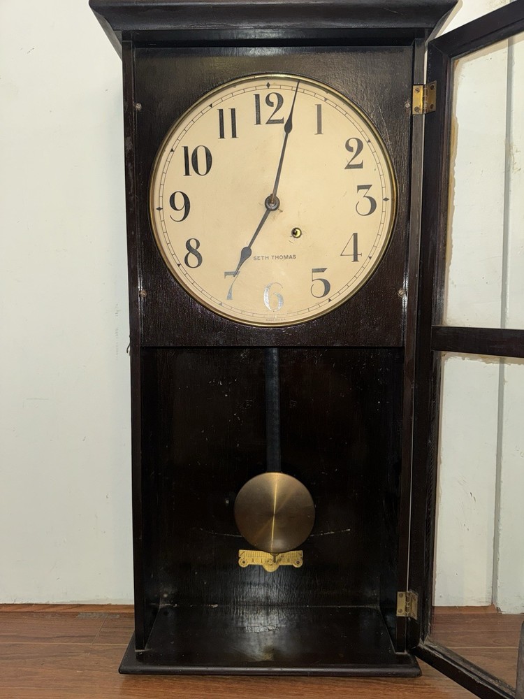Antique Seth Thomas Regulator Wall Clock